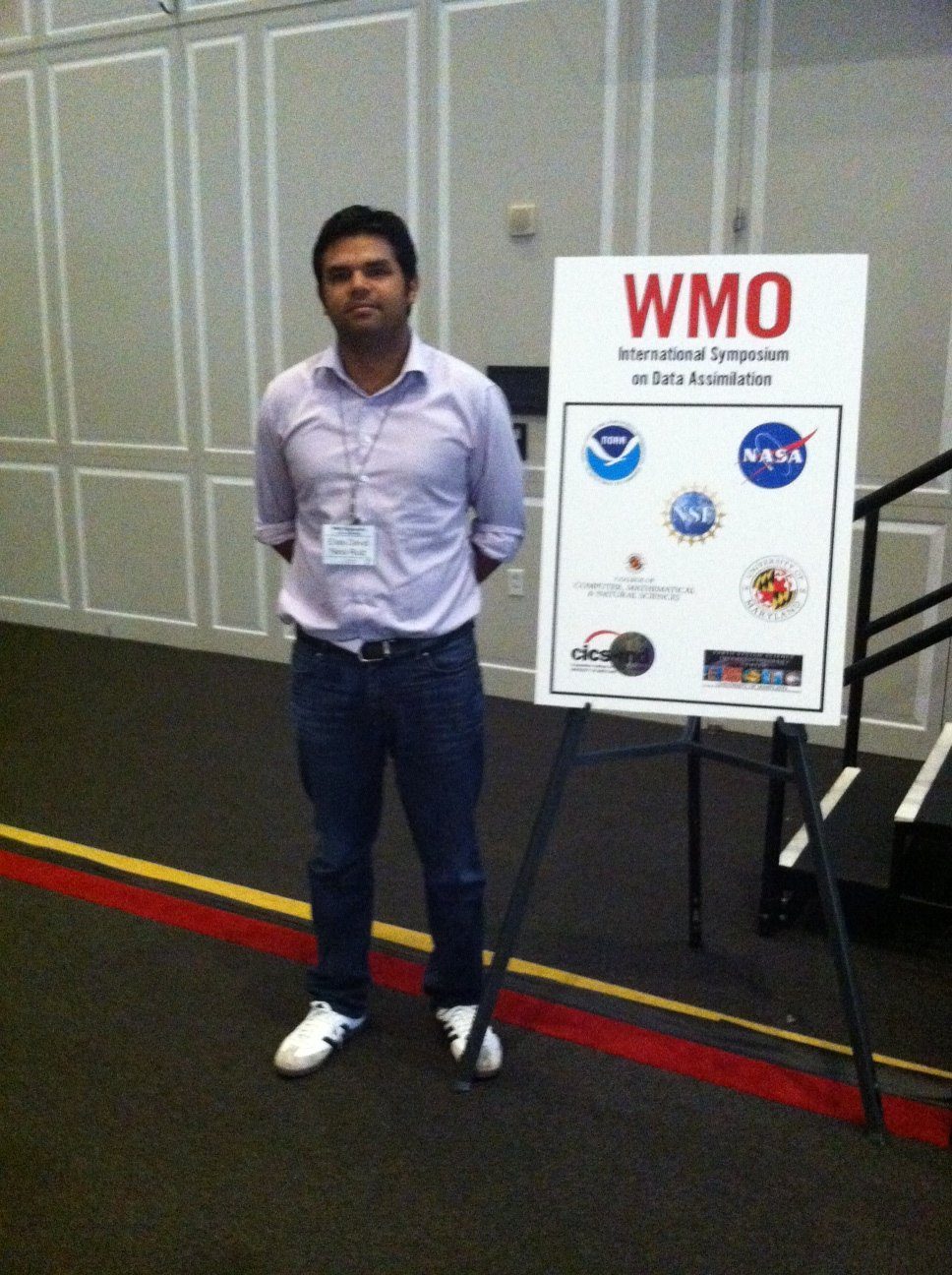 At the WMO International Symposium on Data Assimilation