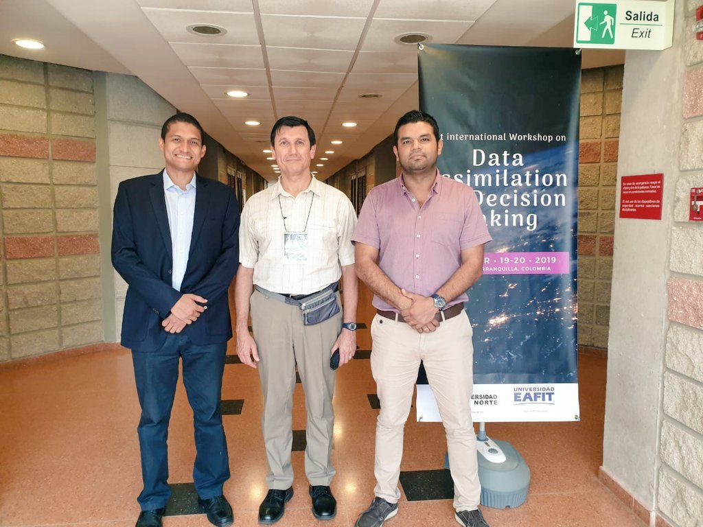 At the 1st International Workshop on Data Assimilation for Decision Making, Barranquilla 2019