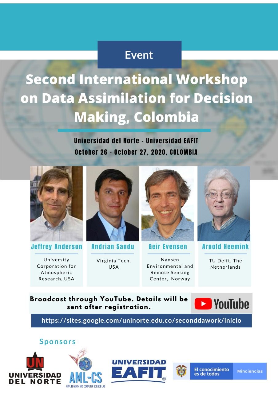 Poster of the 2nd International Workshop on Data Assimilation for Decision Making, October 2020